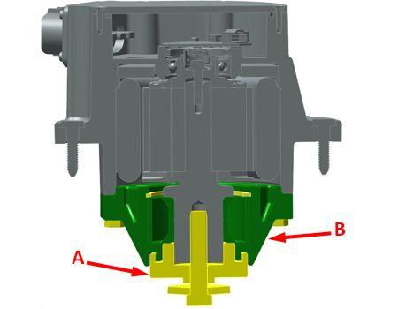 Serviceable wing motor components