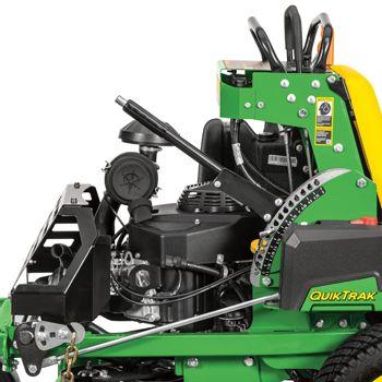 Mower deck lift handle and height-of-cut adjustment