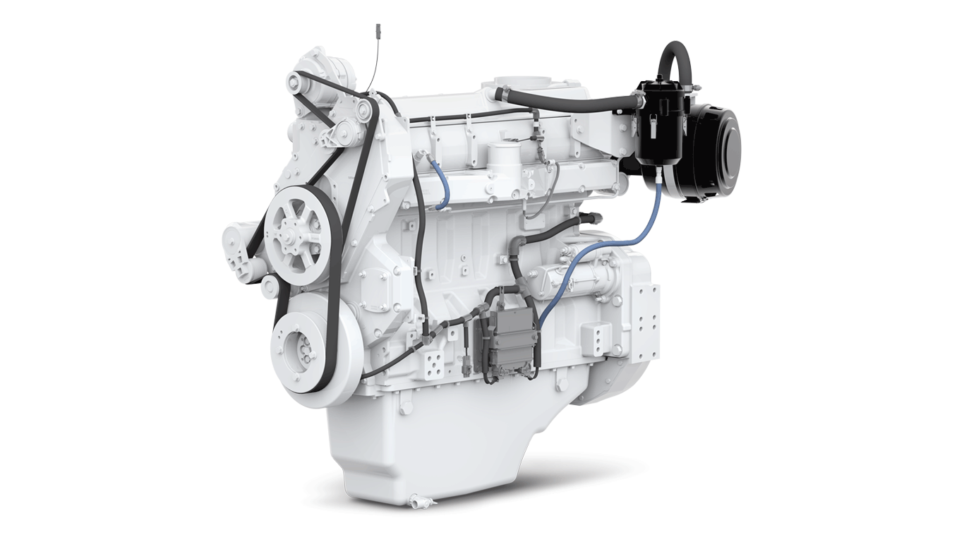 Studio image of 6135HFM85 Variable Speed Industrial Marine Engine.