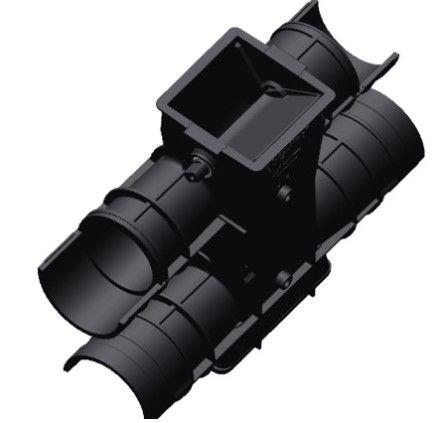 Anti-static composite shoot for a double shoot cart