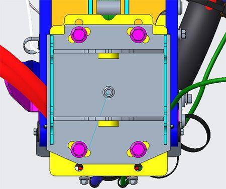 Angle adjustment bolts on lift system