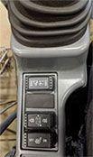 Coupler control switch on left side pilot tower