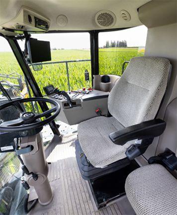 Detasseler cab interior
