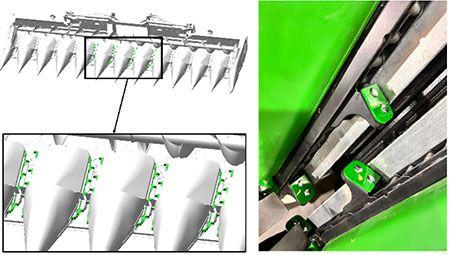 Details of the chain paddles