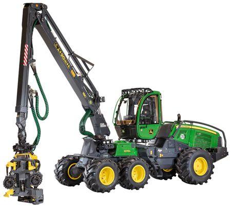1070G Wheeled Harvester with 6-wheel configuration