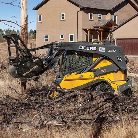 MH60D Mulching Head on 333G Compact Track Loader