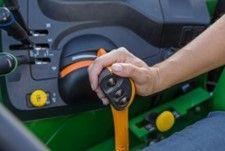 Integrated declutch button on transmission control lever