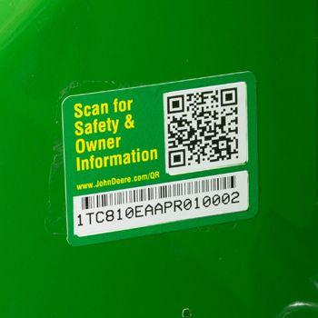 QR (quick response) code label