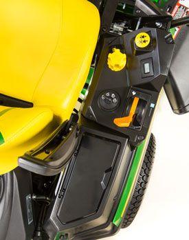 Color-coded controls are easy to identify
