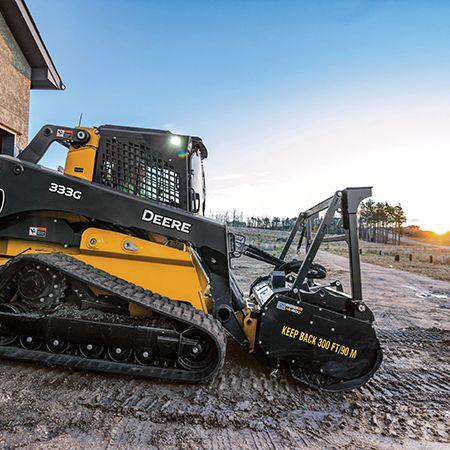 MH60D Mulching Head on 333G Compact Track Loader
