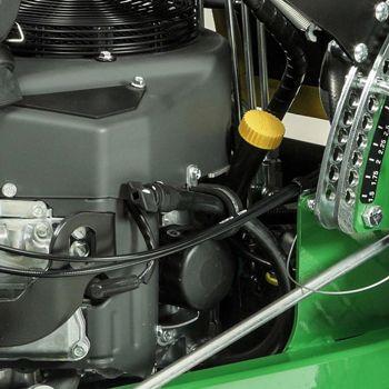 Engine oil-fill/check tube, drain hose, oil filter, and cleanout port