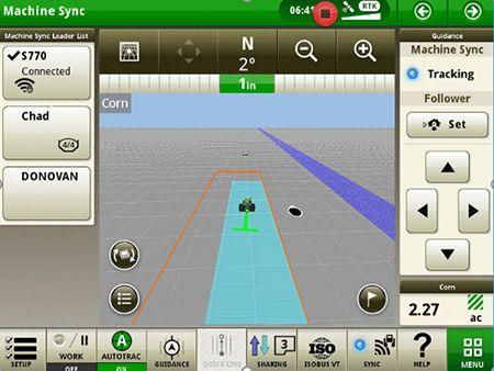 The display screenshot above shows tracking coverage
