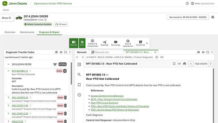 Access all the tools you need to help diagnose your John Deere equipment’s issues fast