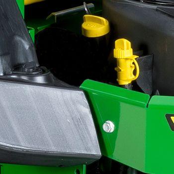 Engine oil fill and drain tube