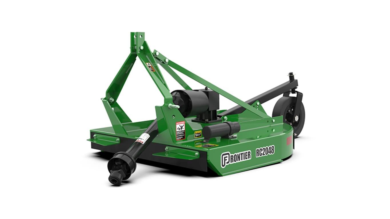 Studio shot of a green front-left-facing RC2048 rotary cutter on a white background.