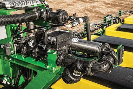 ExactRate pump assembly at rear of planter