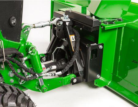 Front 3-point hitch and A-frame quick attach system