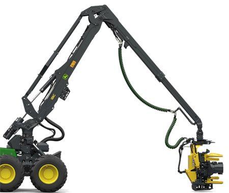 H9 boom on a 1470H wheeled harvester
