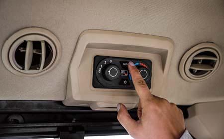 Cat 4 filtration button in cab