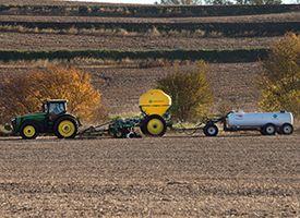 Fall application in soybean stubble