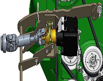 Mower deck PTO drive shaft