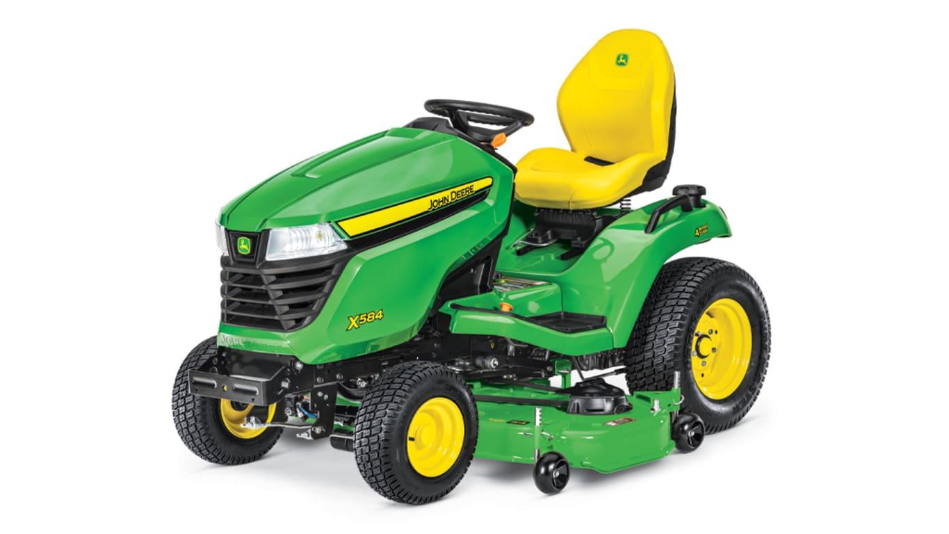 Studio Image of X584 lawn tractor.