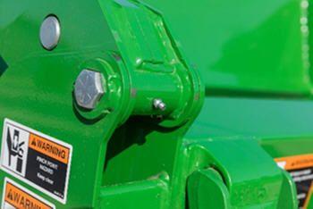 Large, greaseable, heavy-duty steel hinges