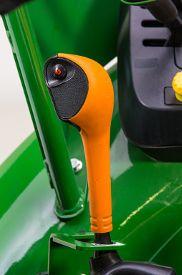 Gear lever with declutch button