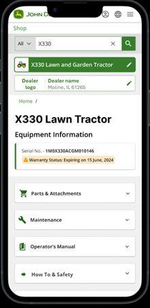 Upper portion of owner support web page