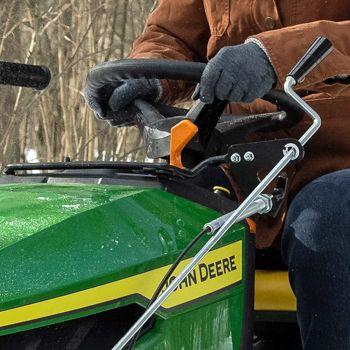 Snow blower controls are mounted with CargO Mount points