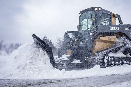 BL9B Snow/Utility Blade featured on 333G Compact Track Loader