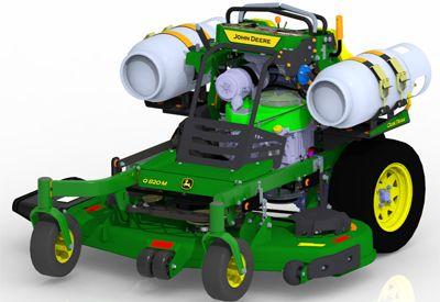 Dual propane conversion kit on a QuikTrak™ Mower