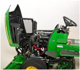Service access with plenum raised