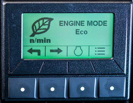 Eco mode in the TechControl display