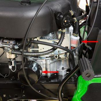 Easy-to-service engine fuel and oil filters