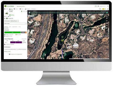 Location mapping in John Deere Operations Center PRO Golf