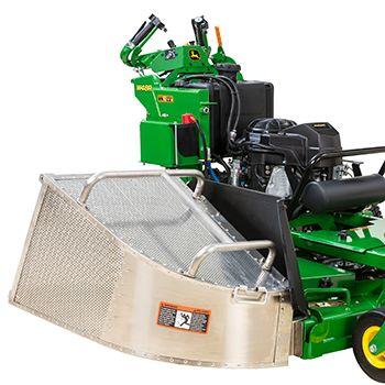 Grass catcher installed