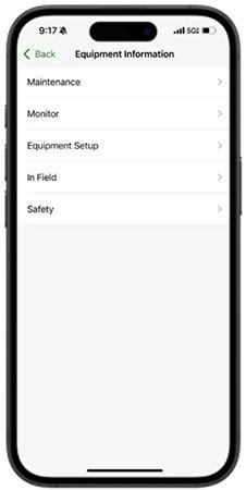 Stockpile of Different Tabs under “Equipment Information