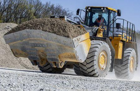 944 X-Tier in a rock quarry