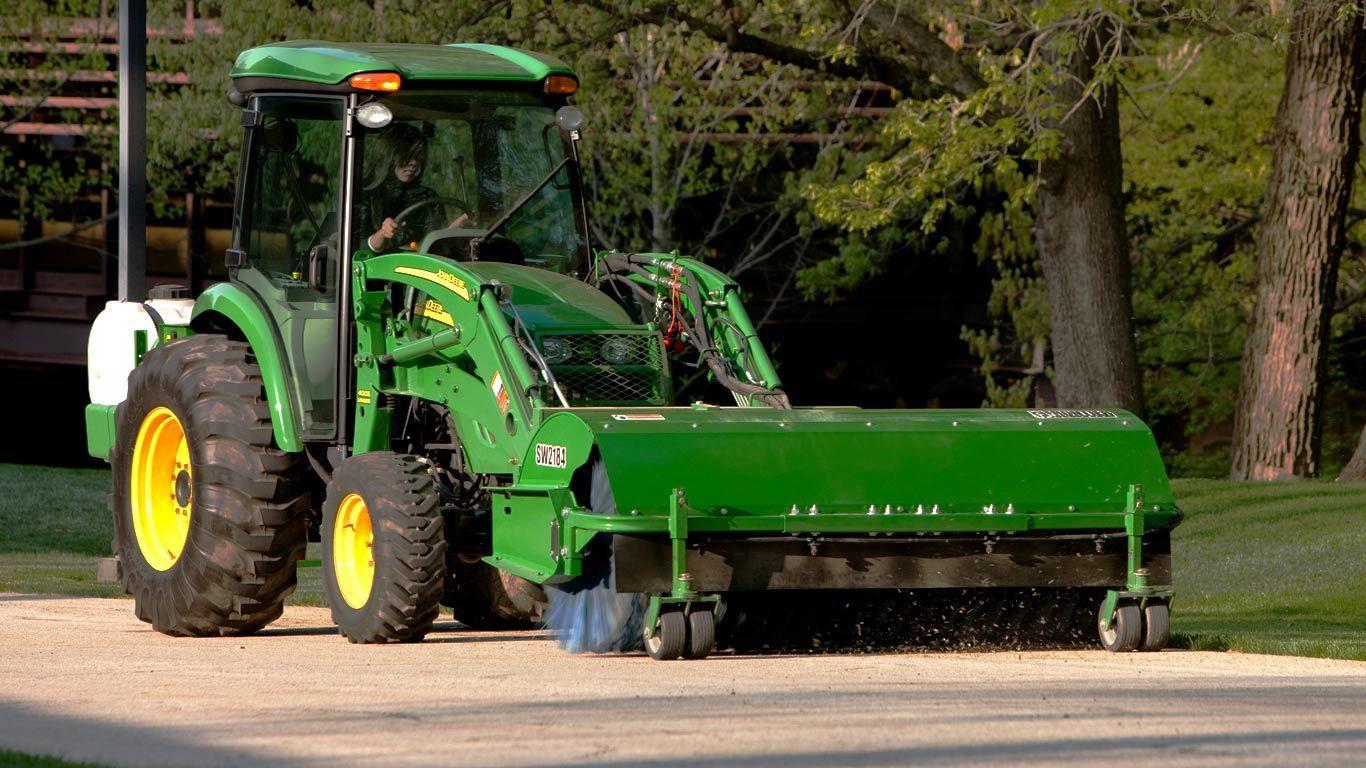 field image of Frontier sw21 rotary broom on tractor