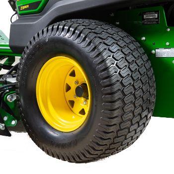 Pneumatic rear drive wheel
