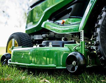 Left side of Accel Deep 54A Mower Deck