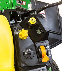 Color-coded controls are easy to identify