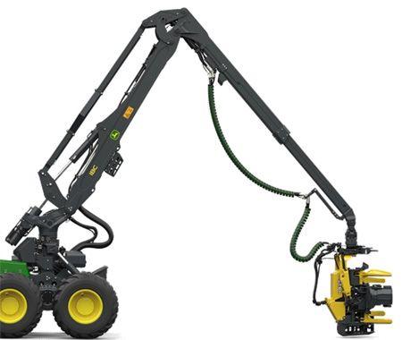 H7 boom on a 1270H wheeled harvester
