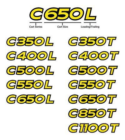 New model numbers for the C-Series Air Carts