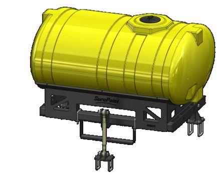 John Deere N543F 1892.7 L (500 gal.) hitch mounted tank kit