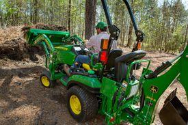 BH160 Backhoe on a 1025R Tractor