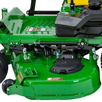 Top of the mower deck