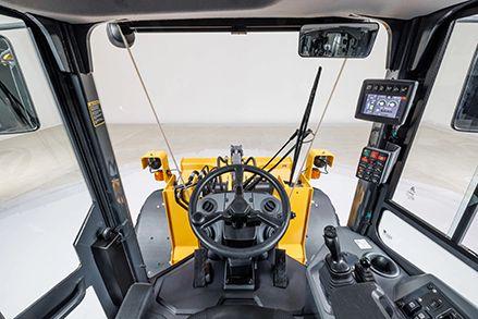 View of standard cab operation station