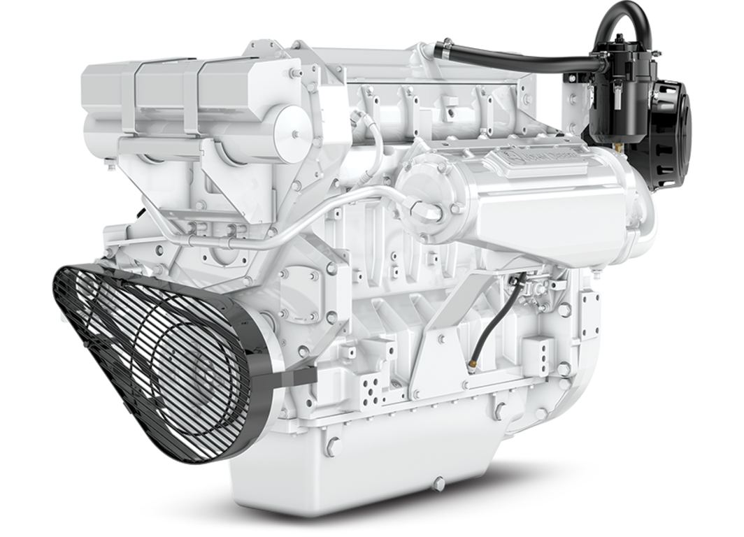 left front view of 6135AFM85 marine engine